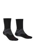 Bridgedale Hike Midweight Boot Socks, Black &amp; Grey image