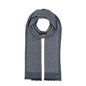 Bugatti Lightweight Geo Pattern Scarf, Blue