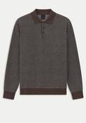 Bugatti Polo Knit Sweater, Taupe image