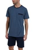 Bugatti Short Pyjama Set, Navy &amp; Blue image