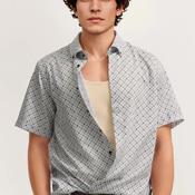 Bugatti Short Sleeve Ornate Floral Shirt, Olive Multi
