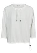 Barbara Lebek Drawstring Neck Top, White image