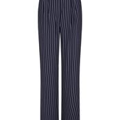 Barbara Lebek Striped With Belt Trousers, Navy image