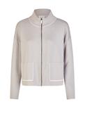 Barbara Lebek Knit Full Zip Cardigan, Grey