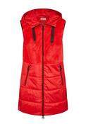 Barbara Lebek Feather Yarn Padded Gilet, Red image