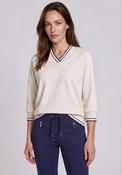 Barbara Lebek V Neck Sweatshirt, Beige image