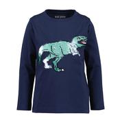 Blue Seven Boy Sequins Dino Top, Navy image