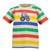 Blue Seven Baby Boy Stripe Tractor Tee, Multi
