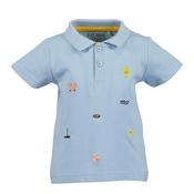 Blue Seven Baby Boy Short Sleeve Polo, Blue image