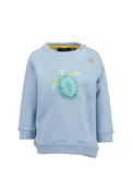 Blue Seven Baby Boy Turtle Print Long Sleeve Sweater, Blue image