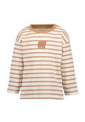 Blue Seven Baby Boy Stripe Long Sleeve Bear Top, White image