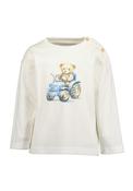 Blue Seven Baby Boy Teddy Tractor Long Sleeve Top, Cream image