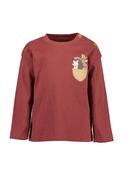 Blue Seven Baby Boy Hedgehog Long Sleeve Top, Red image