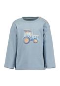 Blue Seven Baby Boy Tractor Long Sleeve Top, Blue image