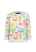Blue Seven Baby Girl Sea Long Sleeve Sweater, White image