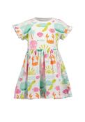 Blue Seven Baby Girl Short Sleeve Print Dress, Multi image