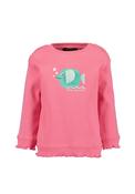 Blue Seven Baby Girl Fish Long Sleeve Sweater, Pink image