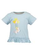 Blue Seven Baby Girl Unicorn Frill Hem Short Sleeve Tee, Blue image