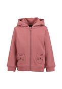 Blue Seven Baby Girl Hooded Full Zip Sweater, Pink image
