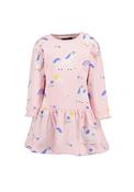 Blue Seven Baby Girl Unicorn Long Sleeve Sweater Dress, Pink image