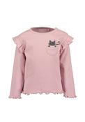 Blue Seven Baby Girl Cat Long Sleeve Top, Pink image