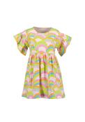 Blue Seven Girl Rainbow Short Sleeve Dress, Multi image