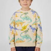 Blue Seven Mini Boy Dino Long Sleeve Sweater, Beige image