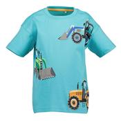 Blue Seven Mini Boy Tractor Short Sleeve Tee, Blue