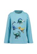 Blue Seven Mini Boy Dino Print Long Sleeve Top, Blue image