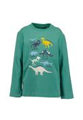 Blue Seven Mini Boy Dinosaur Long Sleeve Top, Green image