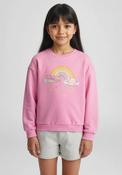 Blue Seven Mini Girl Rainbow Sequin Long Sleeve Sweater, Pink image