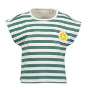 Blue Seven Mini Girl Stripe Short Sleeve Tee, Green