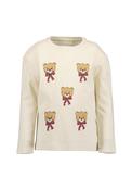 Blue Seven Mini Girl Teddy Long Sleeve Top, Cream image