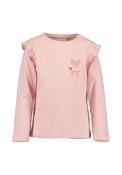 Blue Seven Mini Girl Heart Long Sleeve Top, Pink image