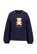 Blue Seven Mini Girl Teddy Long Sleeve Sweater, Navy image