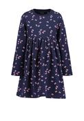Blue Seven Mini Girl Bow Print Long Sleeve Dress, Navy image
