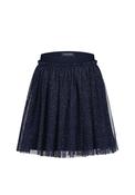 Blue Seven Mini Girl Tulle Glitter Skirt, Navy image