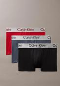 Calvin Klein 3 Pack Micro Stretch Trunks, Red Multi image