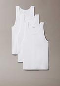 Calvin Klein Cotton Stretch Blend 3 Pack Lounge Vests, White image