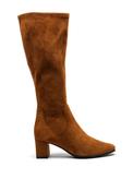 Caprice Knee High Heeled Boots, Brown image