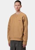 Carhartt WIP American Script Sweatshirt, Camel Brown image