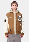 Carhartt WIP Brown Ducks Bomber Varsity Jacket, Hamilton Brown image