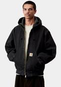 Carhartt WIP OG Active Denim Hooded Jacket, Stone Washed Black image