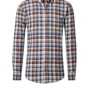 Casa Moda Check Shirt, Brown &amp; Navy Multi image