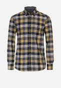 Casa Moda Check Shirt, Yellow &amp; Navy image