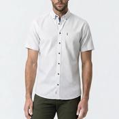 Casa Moda Geo Diamond Print Short Sleeve Shirt, Green Multi image