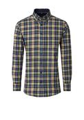 Casa Moda Plaid Shirt, Yellow &amp; Navy Multi image