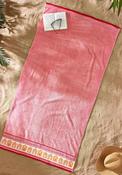 Catherine Lansfield Beach Huts Sun Lounger Towel, Pink image