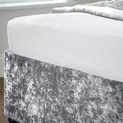 Catherine Lansfield Crushed Velvet Base Wrap, Silver