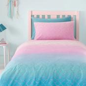 Catherine Lansfield Mermaid Reversible Single Bed Duvet Cover Set, Blue image
